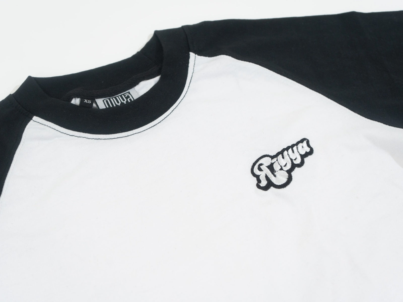 JET BLACK & WHITE LONG SLEEVE T-SHIRT