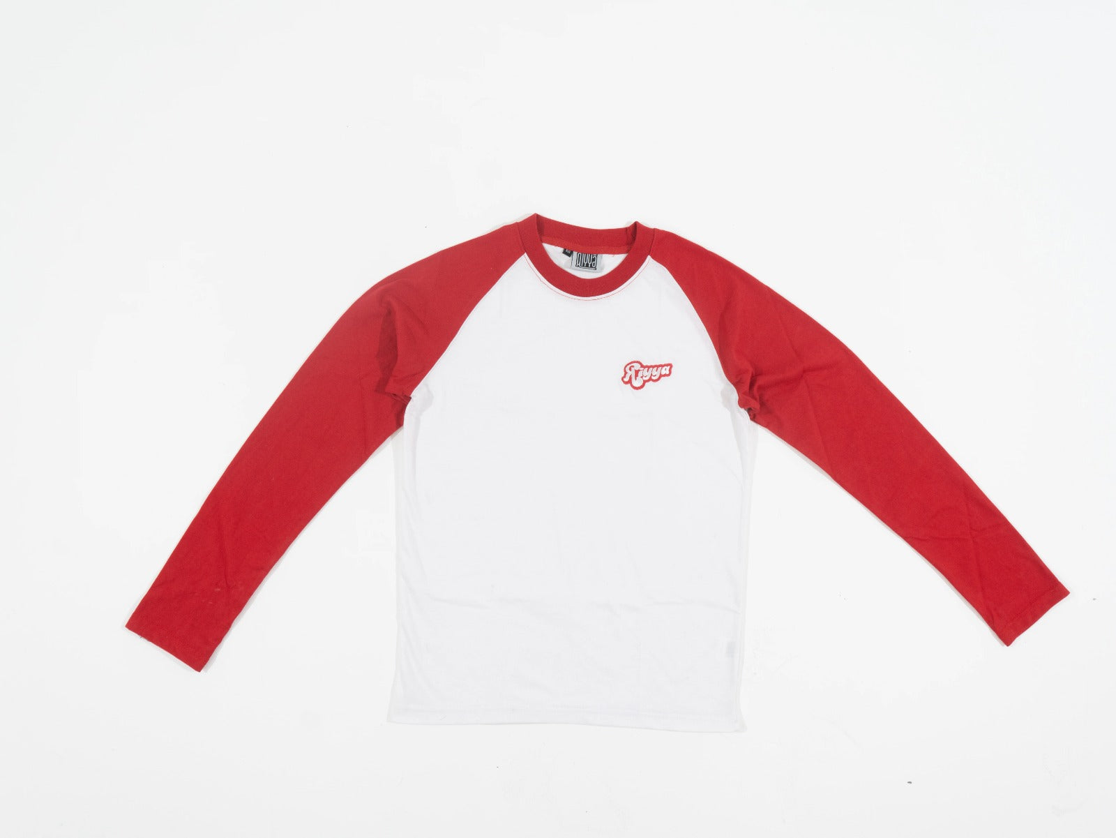 SCARLET RED & WHITE LONG SLEEVE T- SHIRT