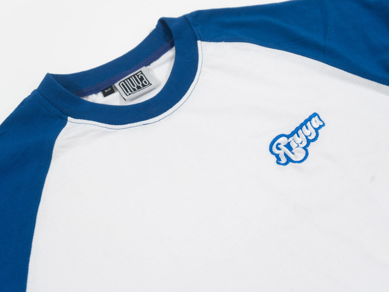 ROYAL BLUE  & WHITE LONG SLEEVE T-SHIRT