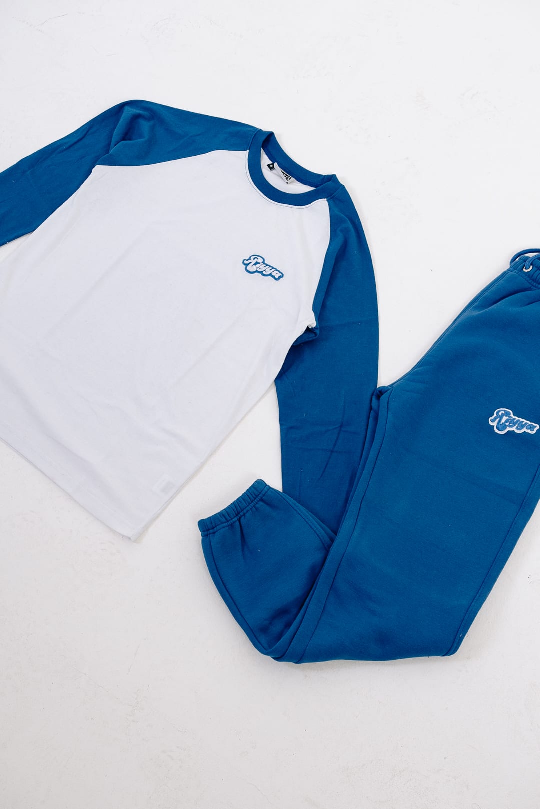 ROYAL BLUE  & WHITE LONG SLEEVE T-SHIRT