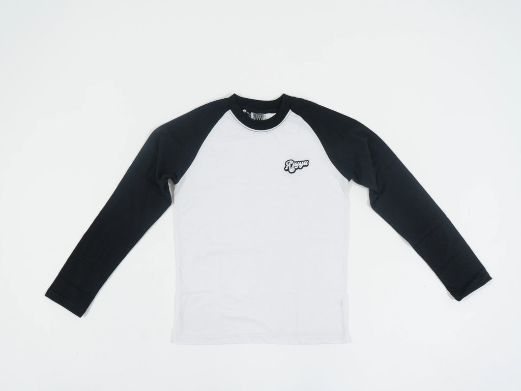 JET BLACK & WHITE LONG SLEEVE T-SHIRT