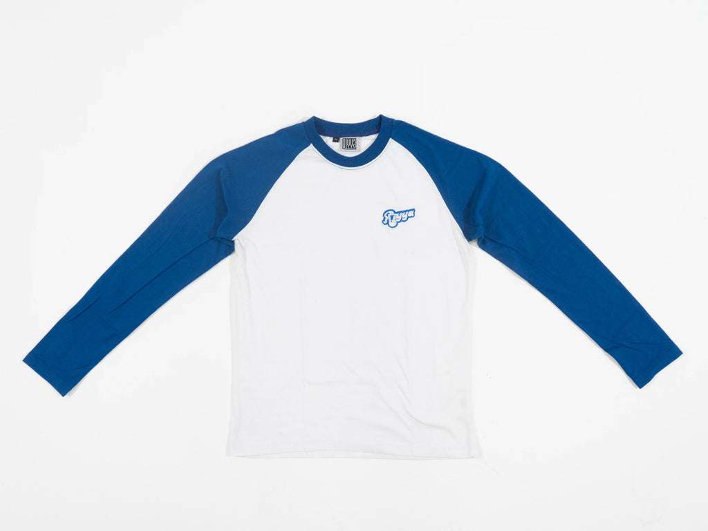 ROYAL BLUE  & WHITE LONG SLEEVE T-SHIRT