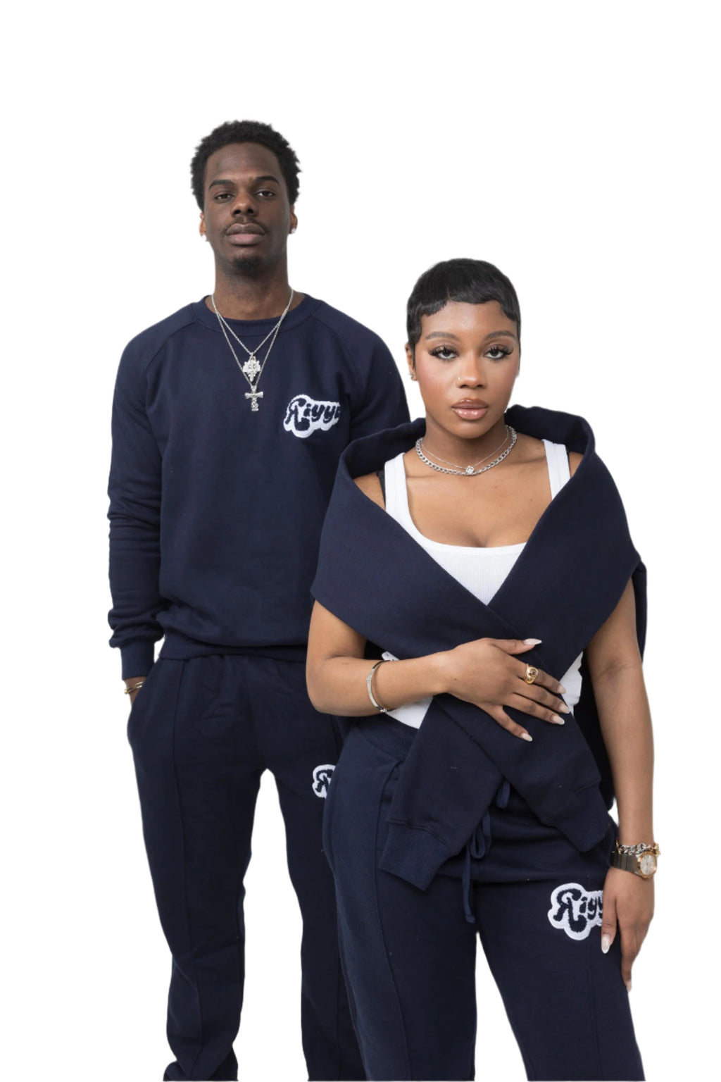 NEAT NAVY CREW NECK JUMPER