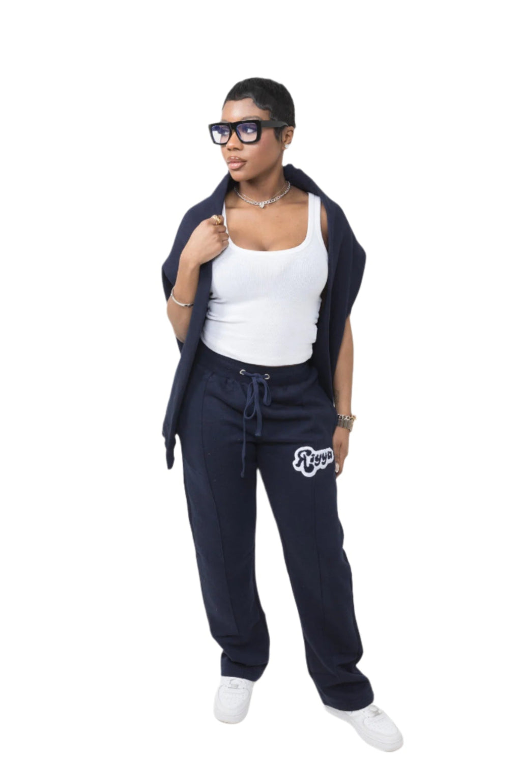 NEAT NAVY FLARED BOTTOMS